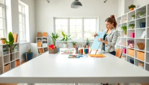 arts and crafts table