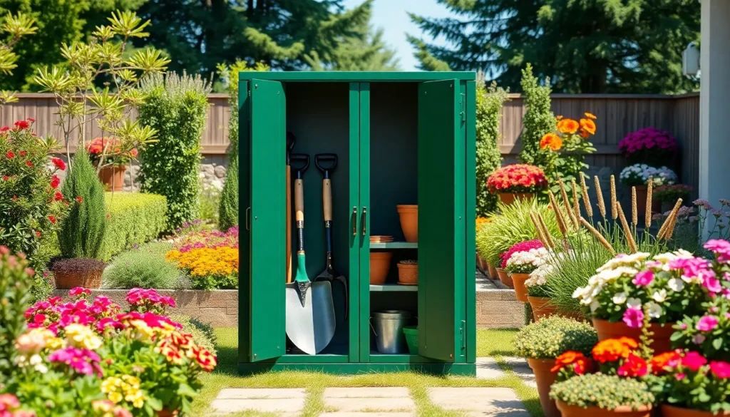 outdoor gardening cabinet
