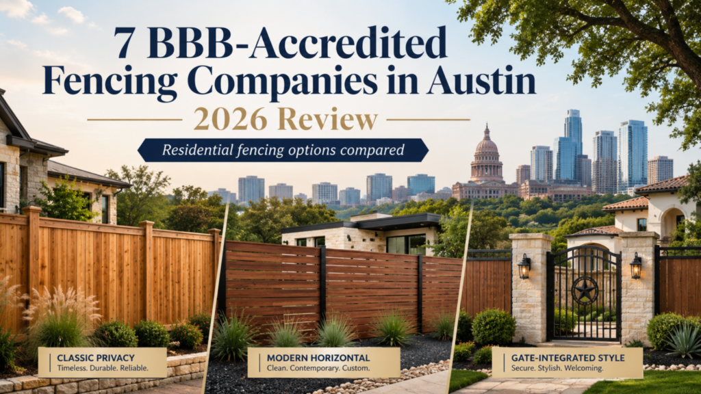 7 BBB-Accredited Fencing Companies in Austin