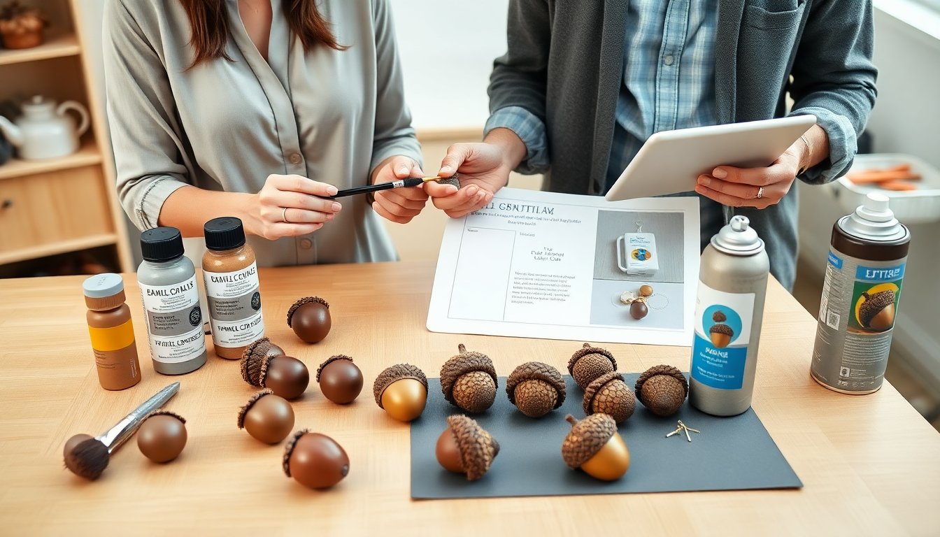 lftbigshoptreer acrylic acorns diy tutorial